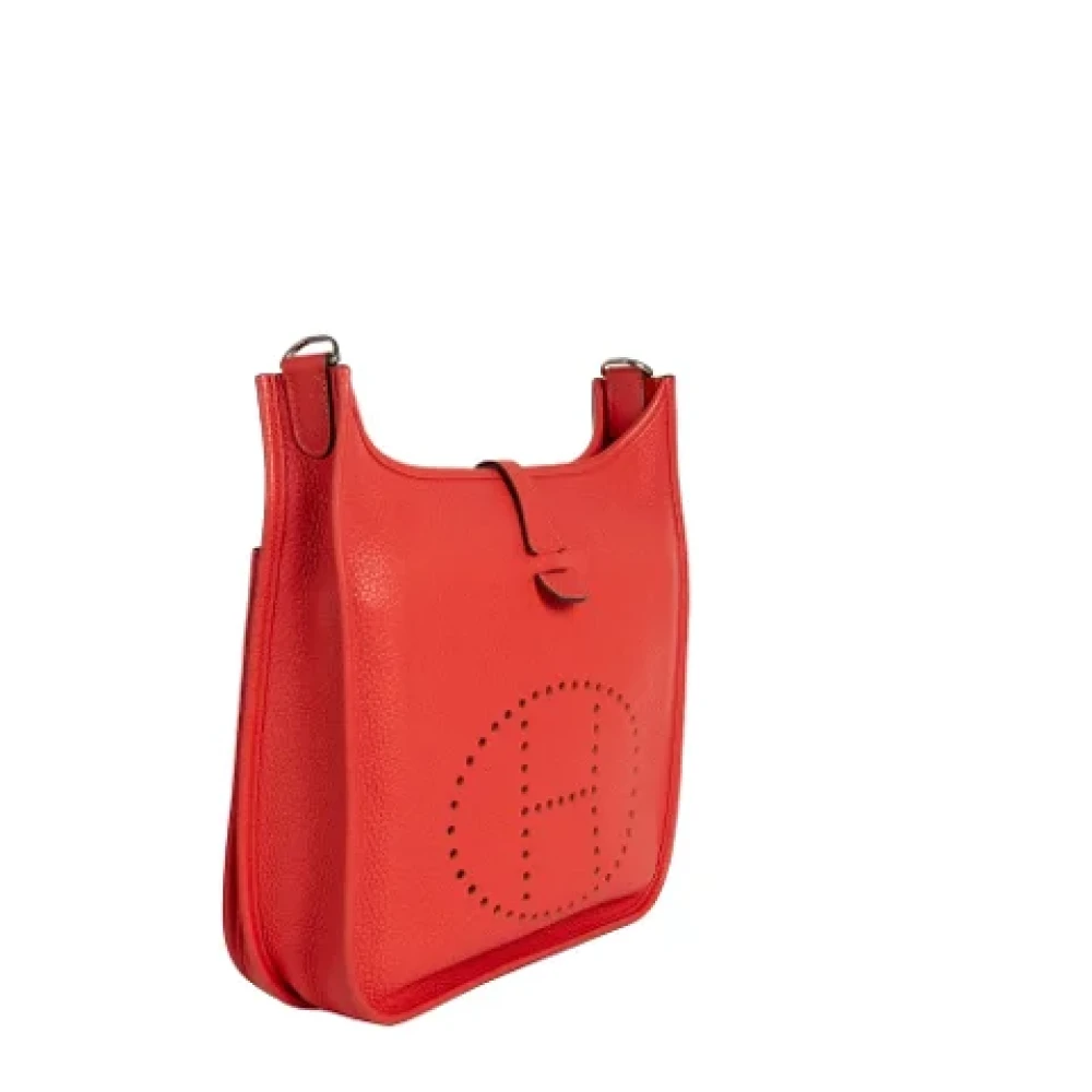 Hermès Vintage Pre-owned Leather shoulder-bags Red Dames