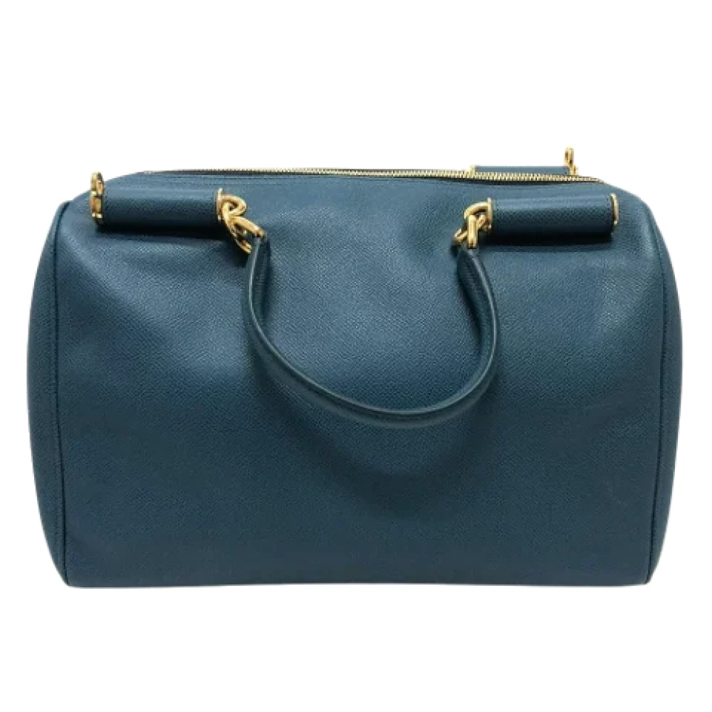 Dolce & Gabbana Pre-owned Leather handbags Blue Unisex