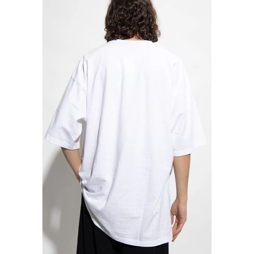 Undercover Kleurrijk Print Losvallend T-Shirt White Heren