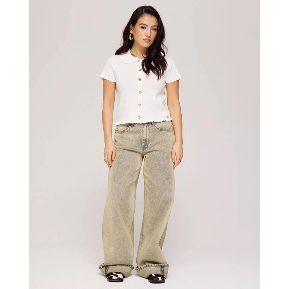 Harper & Yve Korte Mouw Top Semmy-Ss White Dames