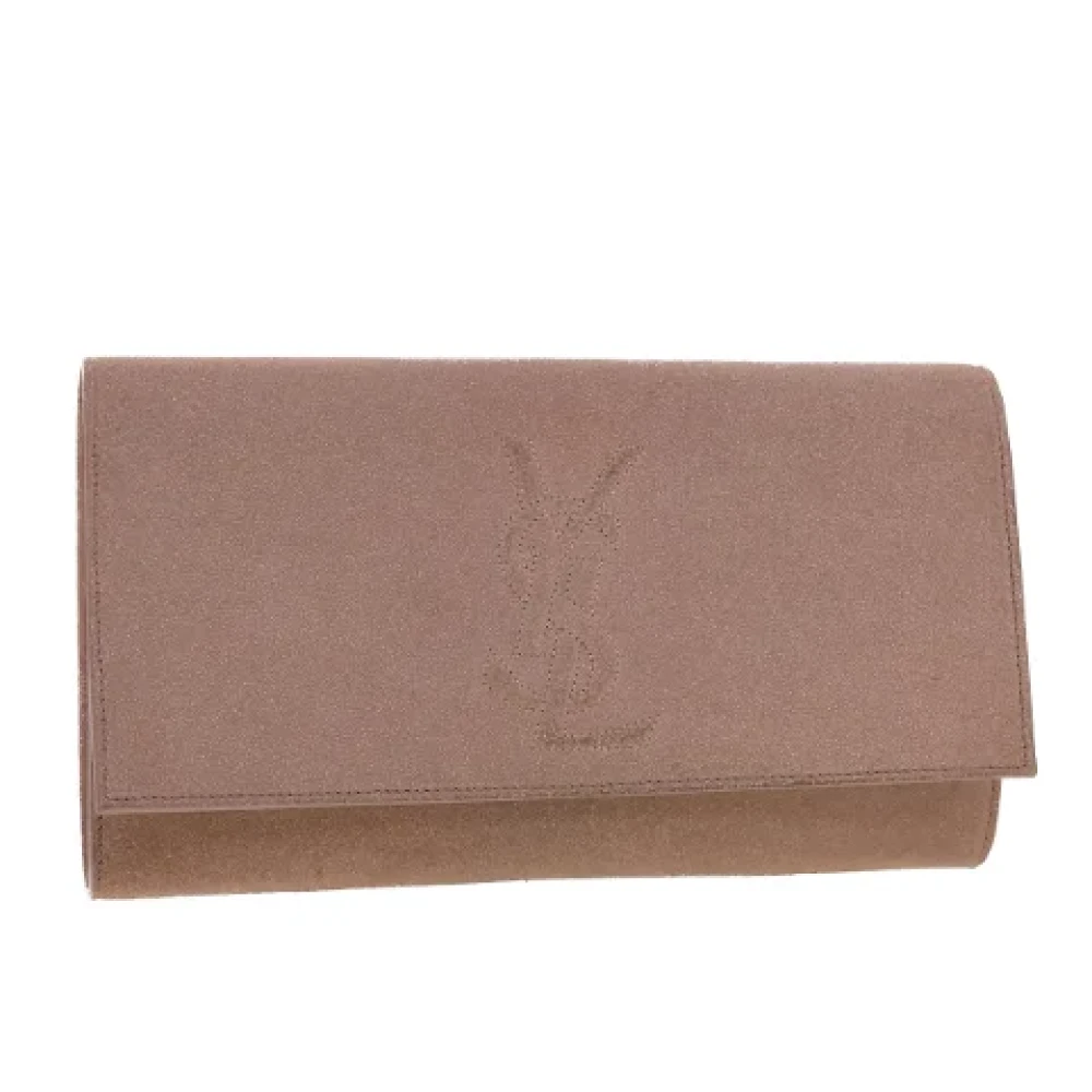 Yves Saint Laurent Vintage Pre-owned Leather clutches Pink Dames