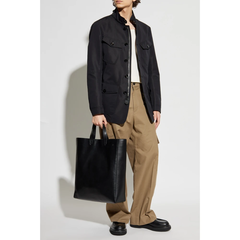 Tom Ford Jas met opstaande kraag Black Heren