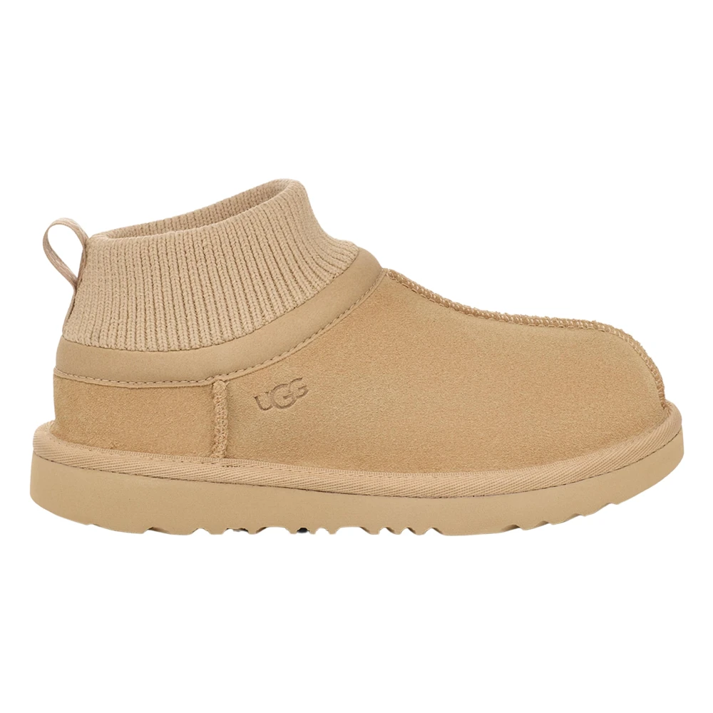Ugg Beige Kids Boots, Male, 28 1/2 Eu, Classic Ultra Stretch Cuff Boots