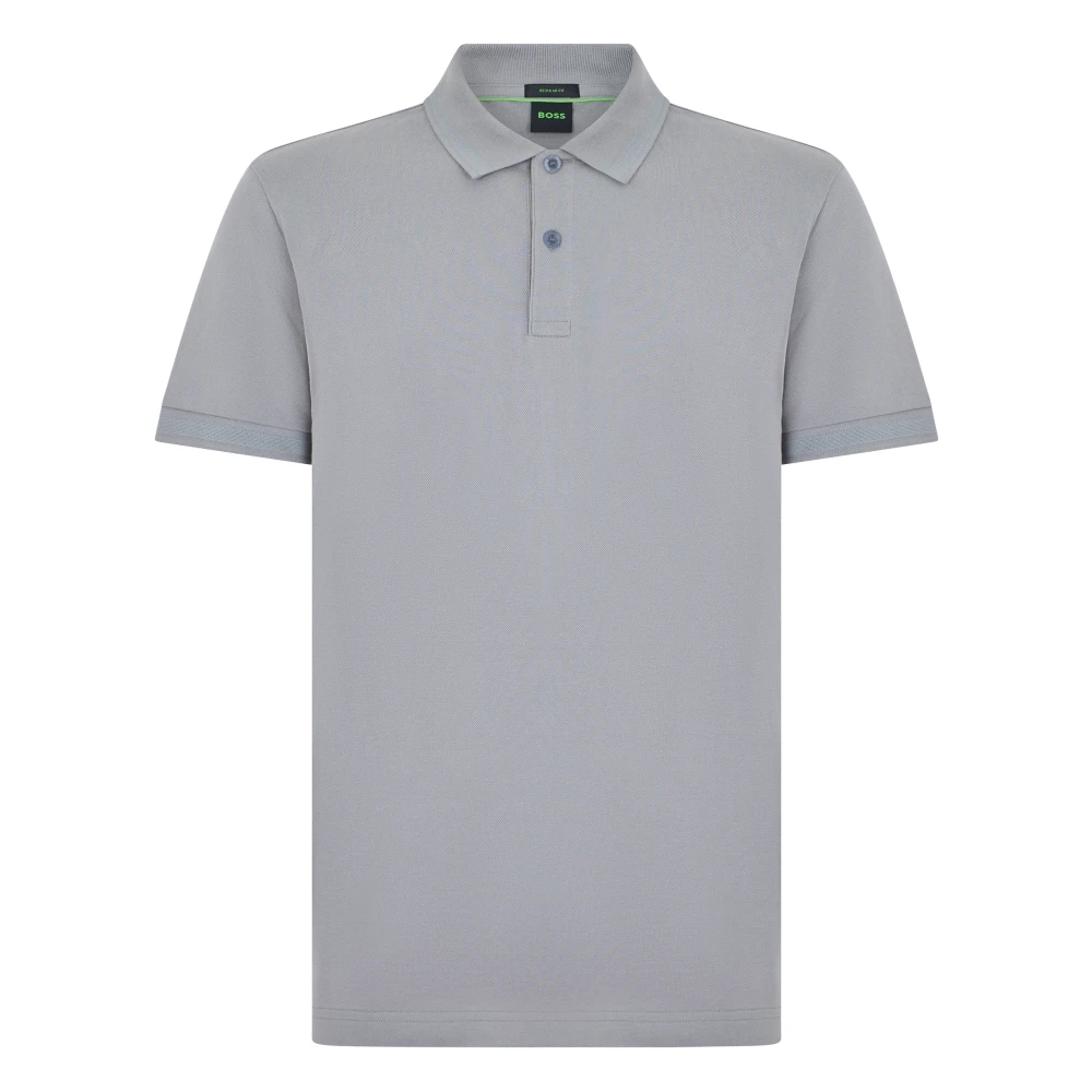 Hugo Men's Gray Polo Shirts, S, Pio 1 Pique Polo