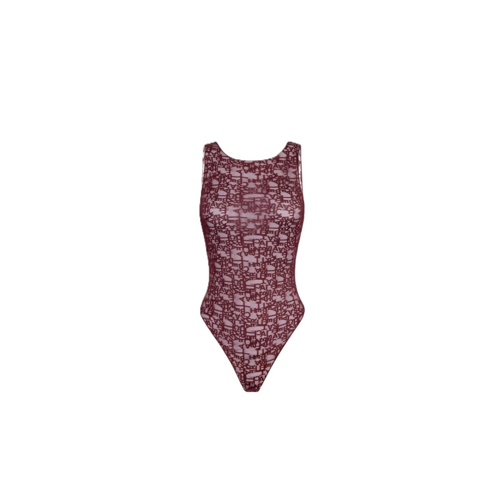Elisabetta Franchi Katoenen Mini Jurk Red Dames