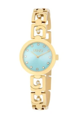 Graceful Aqua Quartz Damklocka
