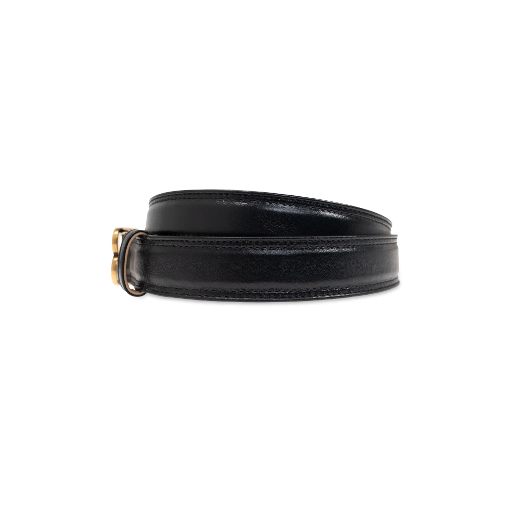 Balenciaga Leren riem Black Dames