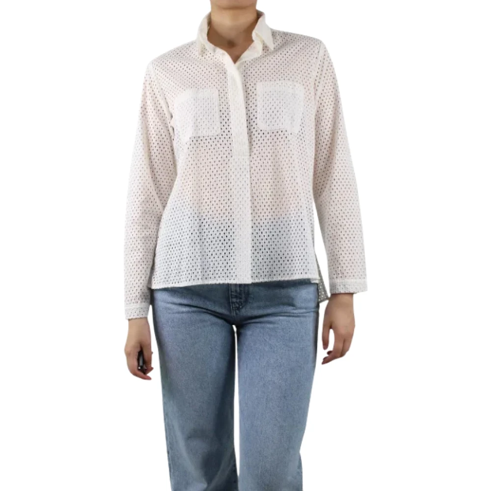 Carolina Herrera Pre-owned Fabric tops White Dames