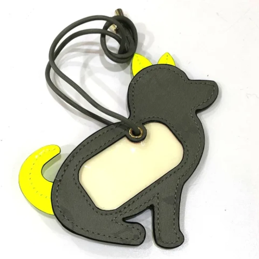 Louis Vuitton Vintage Pre-owned Leather key-holders Gray Dames