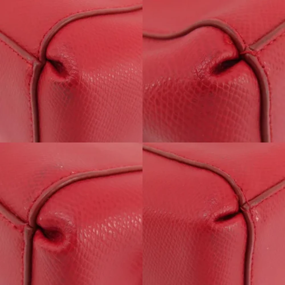 Coach Pre-owned Leather handbags Red Dames