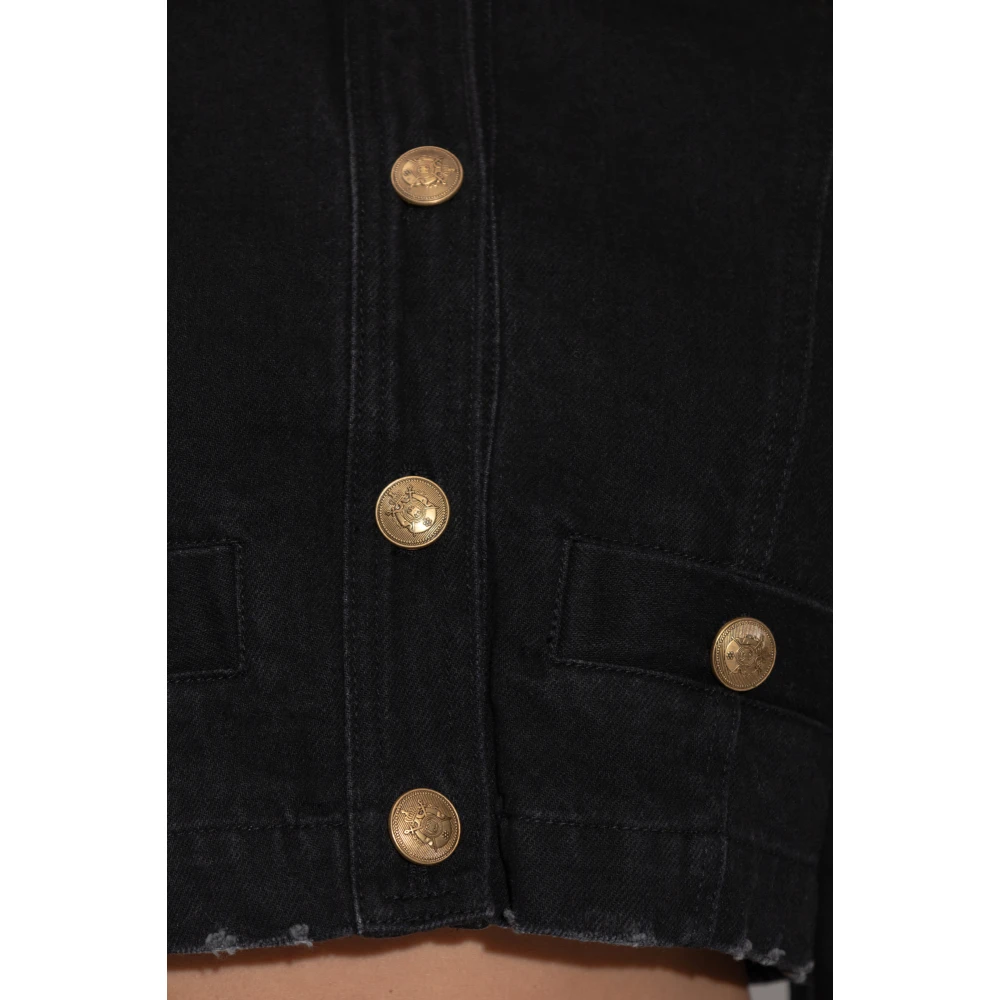 Halfboy Denim jas Black Dames