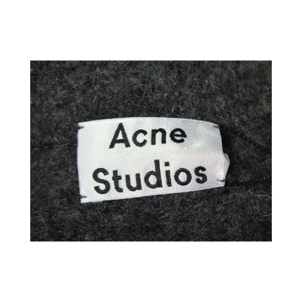 Acne Studios Pre-owned Grijze Wollen Cardigan Gray Dames