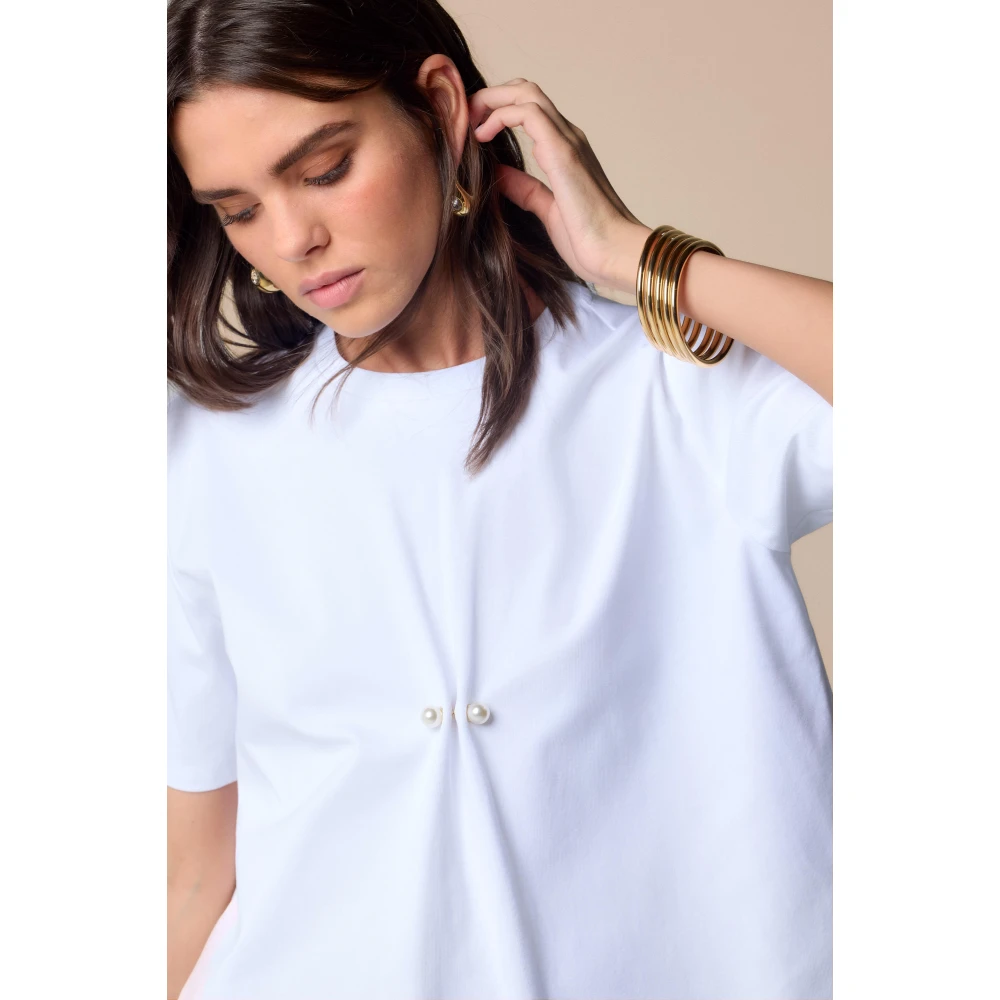 Kocca Stijlvolle T-shirts voor mannen en vrouwen White Dames