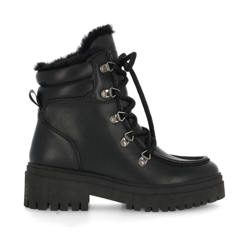 Mexx Black Lace-Up Boots, Female, 5 Uk, Ankle Boots For Women