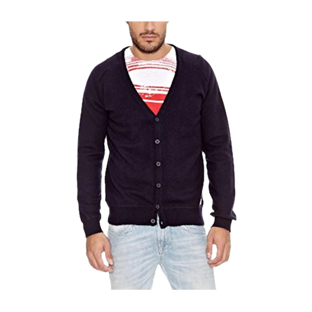 Pepe Jeans Men's Blue Cardigan - Cardigans - S - Knitwear