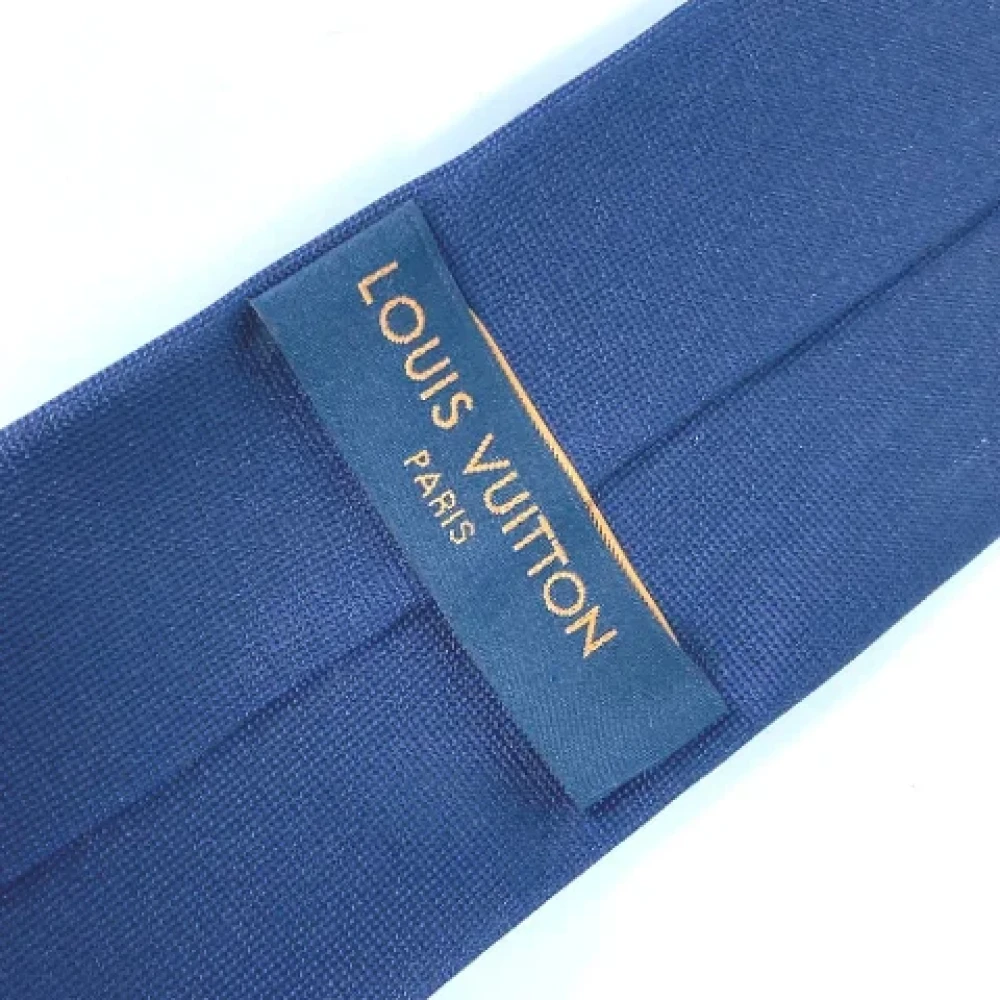 Louis Vuitton Vintage Pre-owned Silk home-office Blue Heren