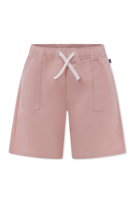 pink-casual-shorts-with-elastic-waist