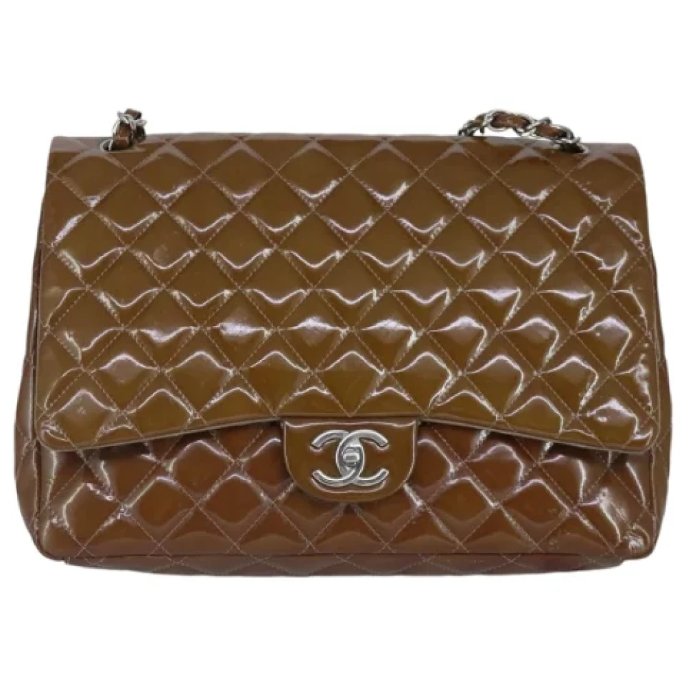 Chanel Vintage Pre-owned Canvas chanel-bags Brown Dames
