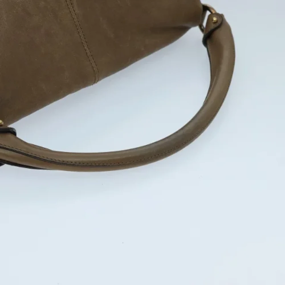 Salvatore Ferragamo Pre-owned Leather handbags Beige Dames