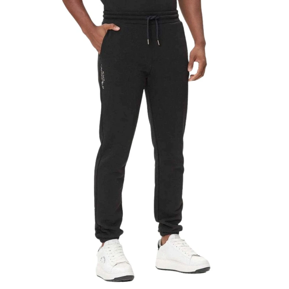 Karl Lagerfeld Men's Black Joggers - Sweatpants - L - Trousers