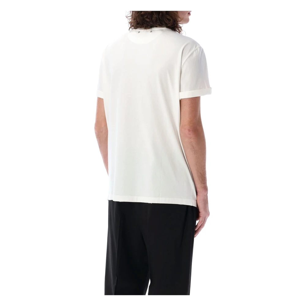 Golden Goose Vintage Distressed T-Shirt White Heren