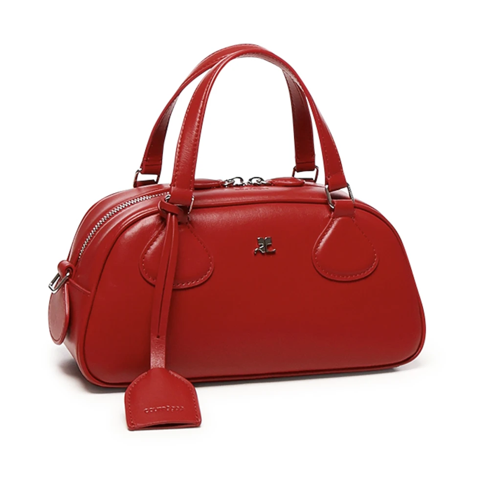 Courrèges Rode Bowlingtas met AC Logo Red Dames