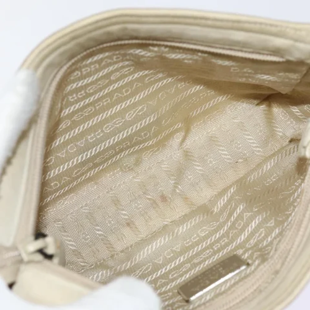 Prada Vintage Pre-owned Suede prada-bags Beige Dames