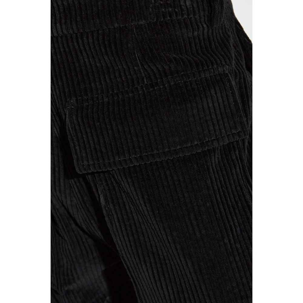 Jil Sander Ribfluwelen broek Black Heren