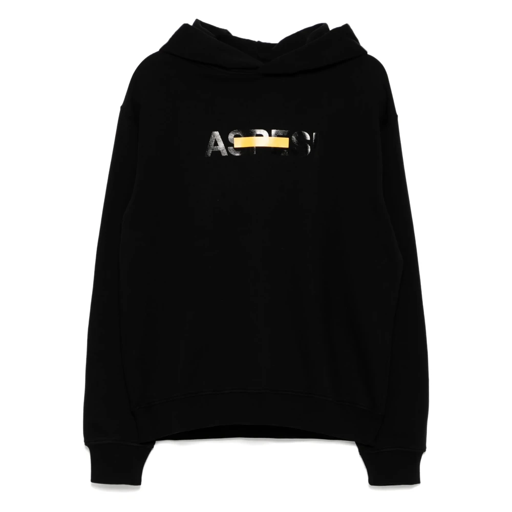 Aspesi Katoenen Hoodie met ontwerperscode Black Heren