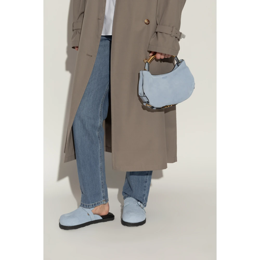 Moschino Suède handtas Blue Dames
