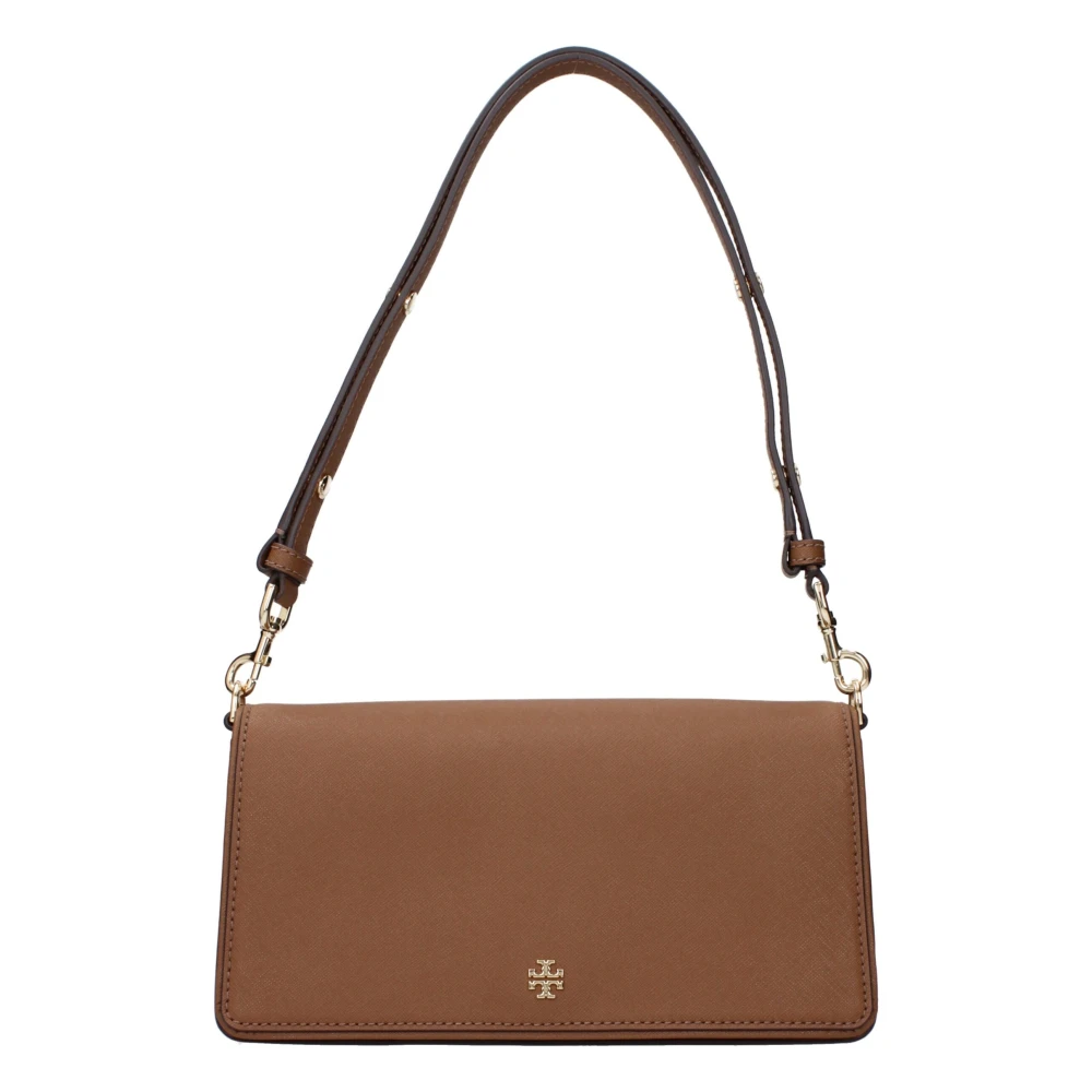 Tory Burch Vrouw Bruin Tassen Dames, One Size, Leer, Leren Schoudertas
