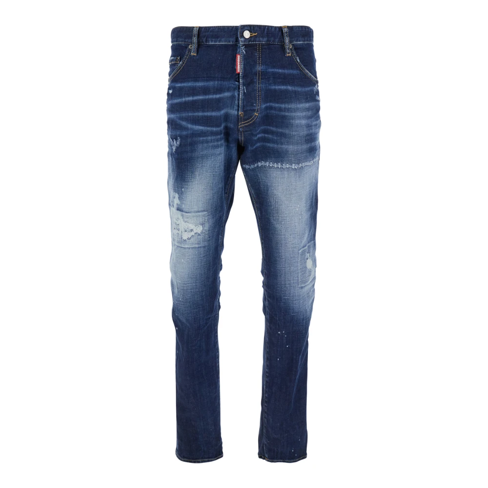Dsquared2 Cool Guy Blauw Distressed Denim Jeans Blue Heren