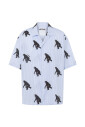 chemise-en-coton-bleu-a-imprime-chimpanze