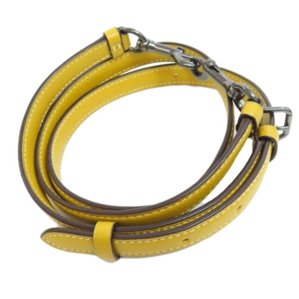 Coach Pre-owned Leather handbags Yellow Dames