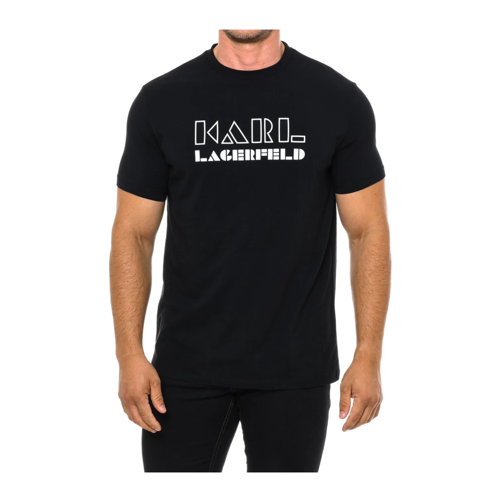 Karl Lagerfeld T-shirt Korte Mouwen Klassieke Stijl Black Heren