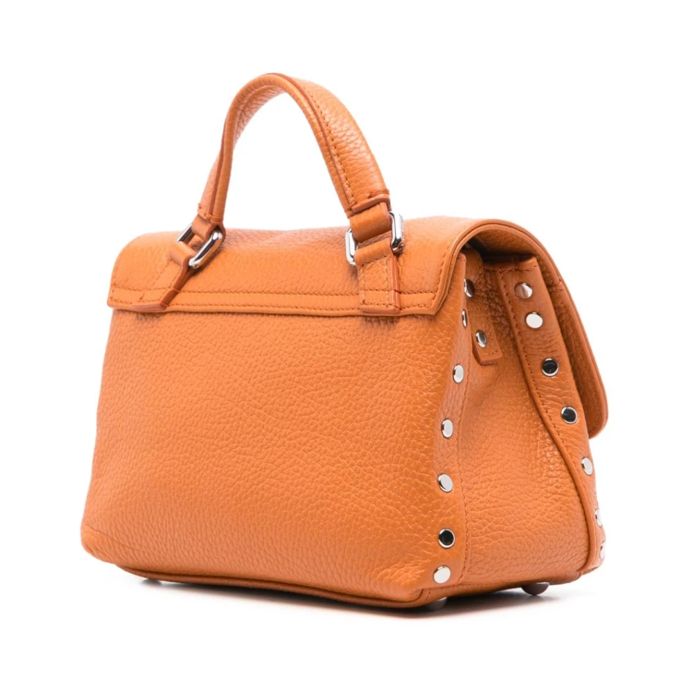 Zanellato Oranje Foldover Top Handtas Orange Dames