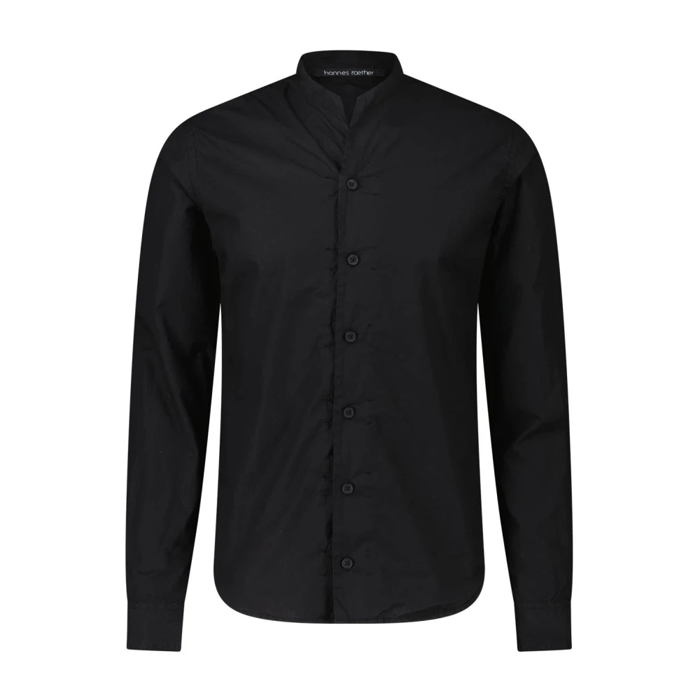 Hannes Roether Casual Shirts Black Heren