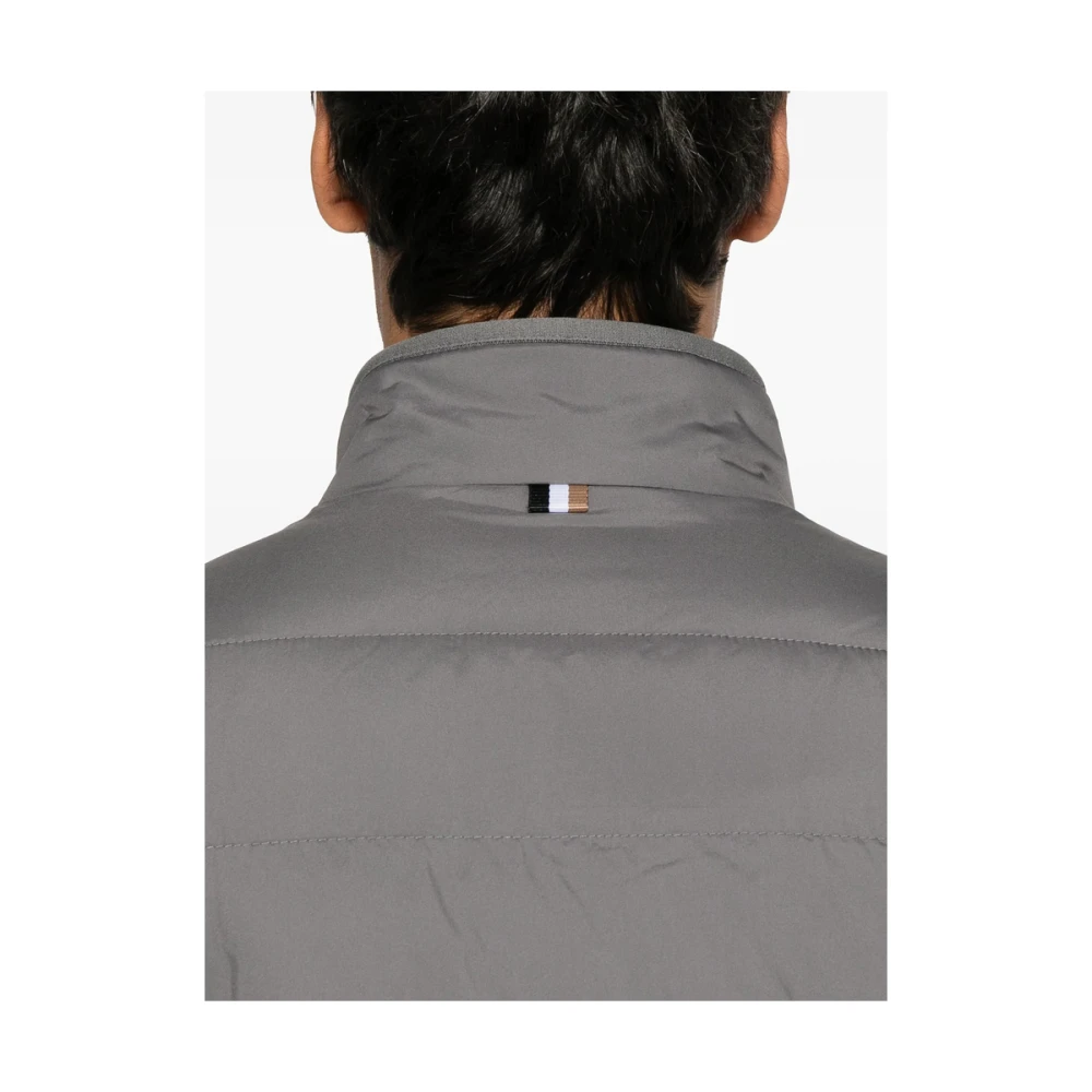 Hugo Boss Gewatteerd Antracietgrijs Ritsjack Gray Heren