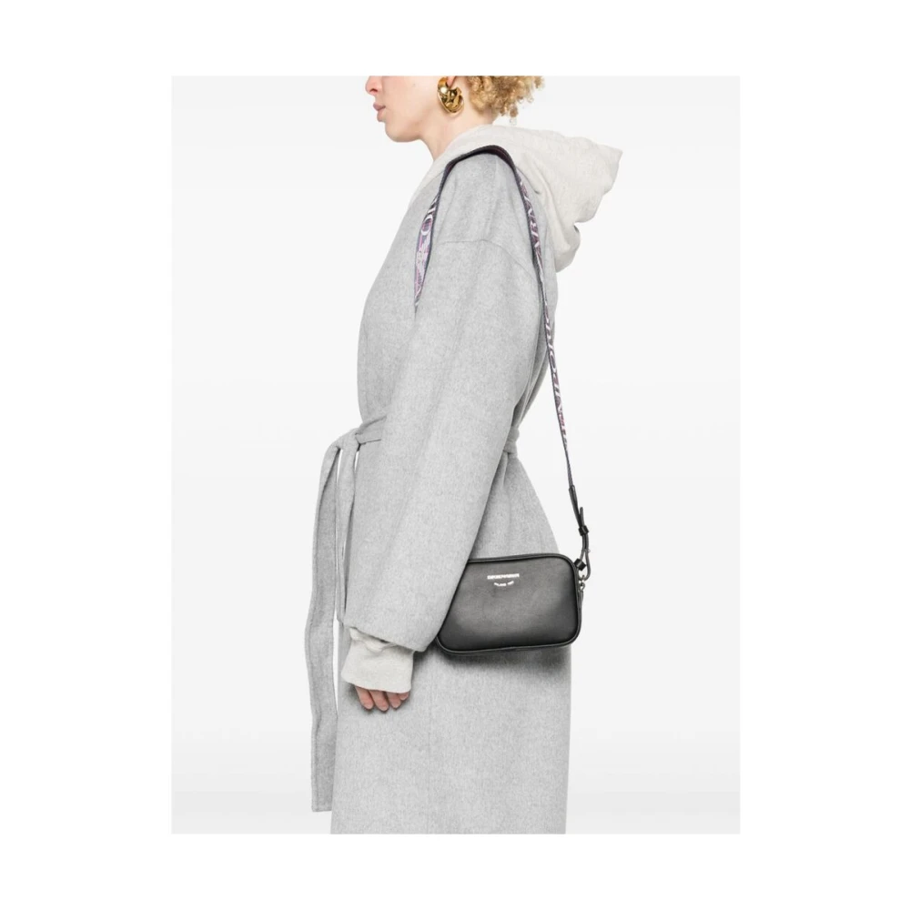 Emporio Armani Zwarte Schoudertas van Kunstleer Black Dames