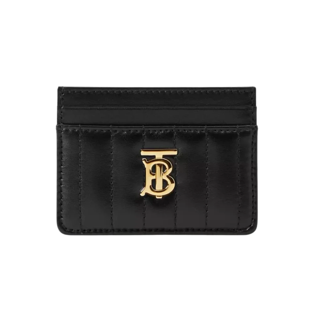 Burberry Zwarte portemonnee met TB-monogram Black Dames