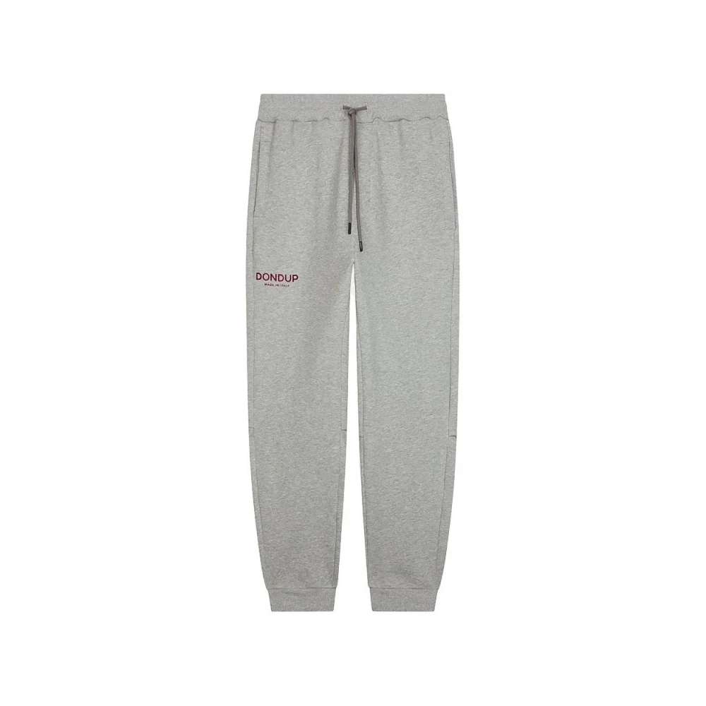 Dondup Herren Grau Jogginghosen In Normaler Passform Aus Baumwollfleece