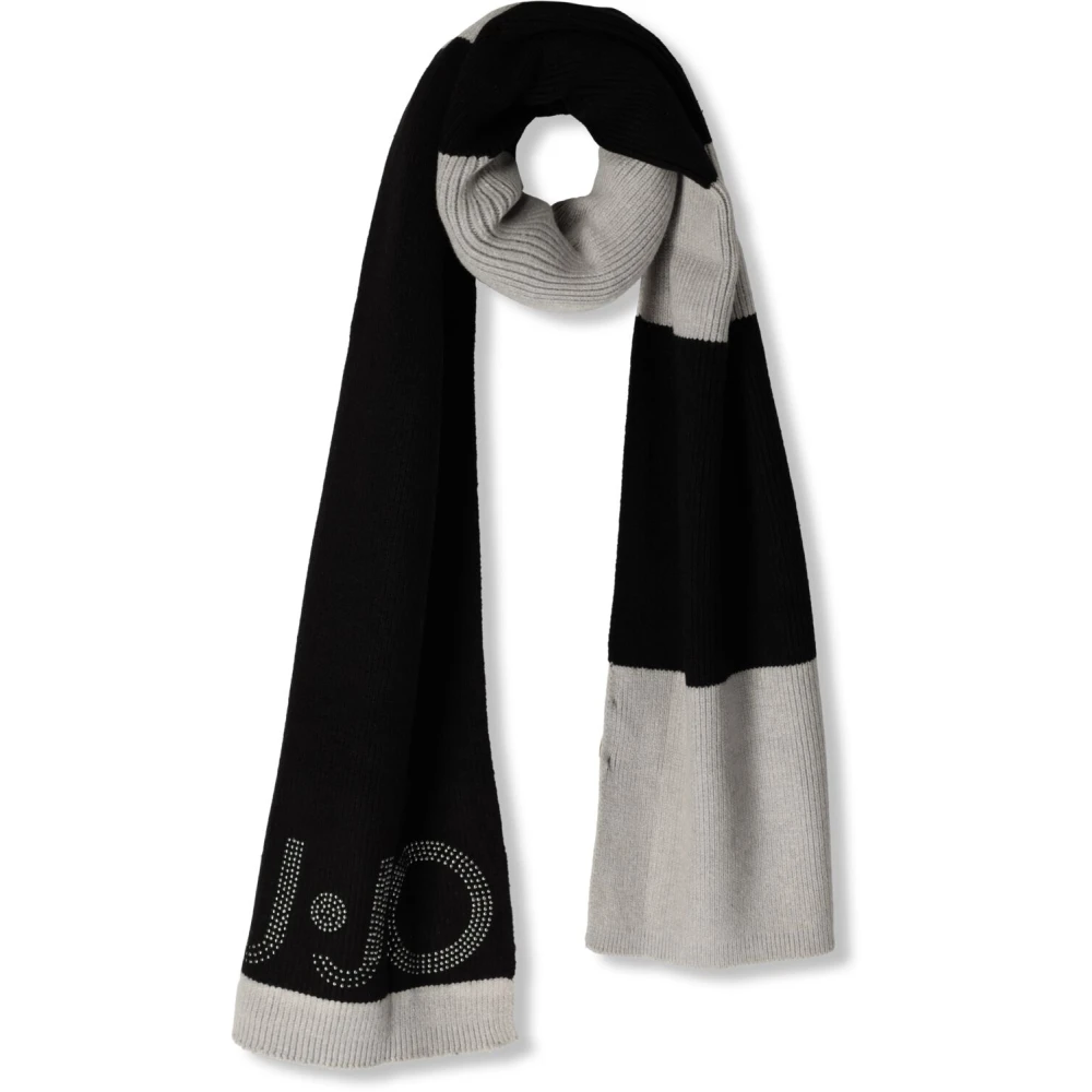 Liu Jo Kleur Blok Sjaal Black Unisex