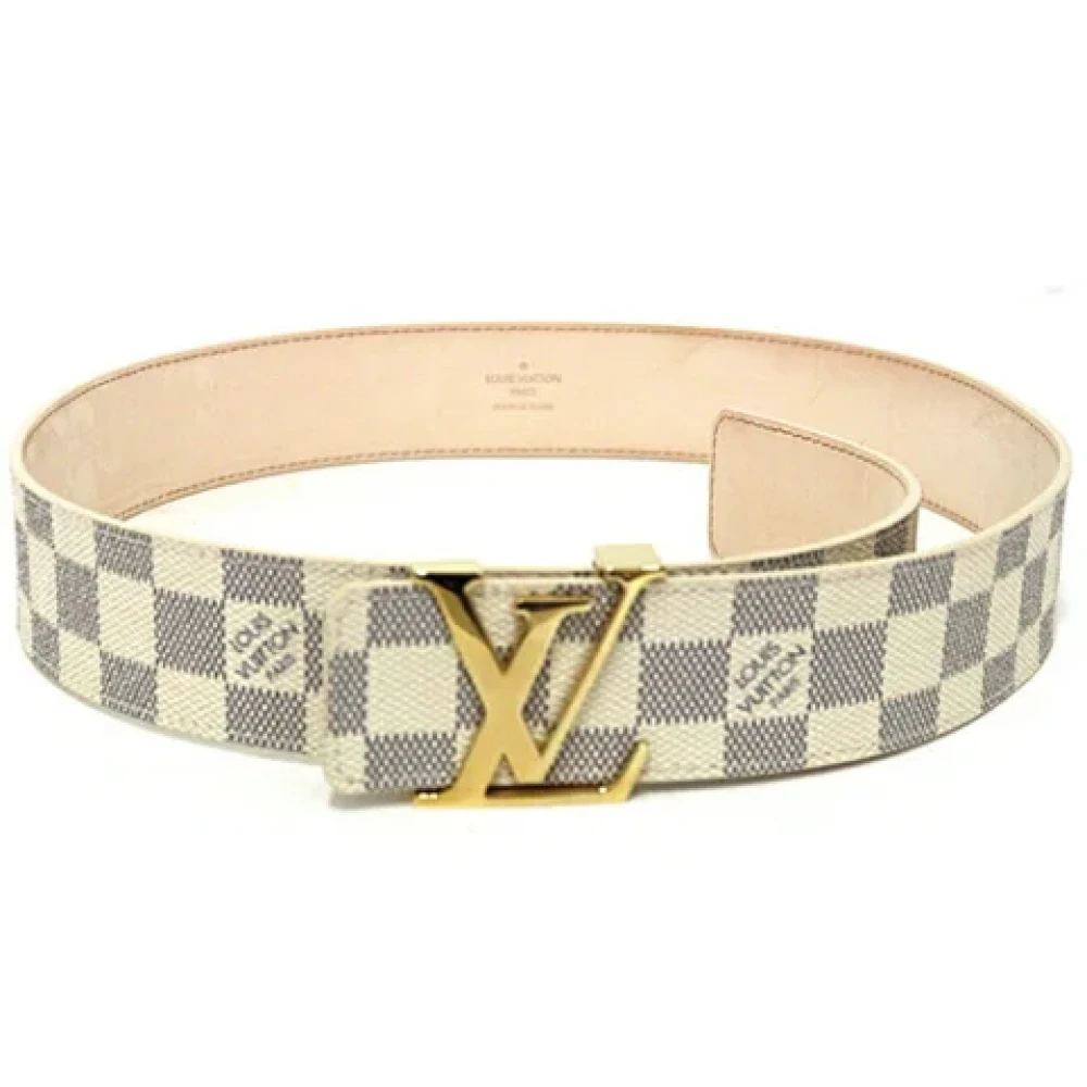 Louis Vuitton Vintage Pre-owned Fabric belts White Dames