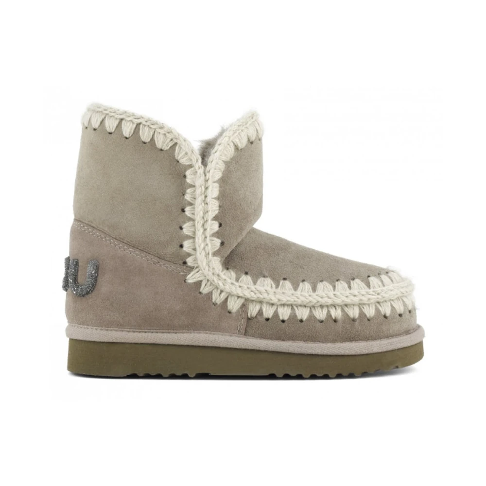 Mou Women's Gray Eskimo 18 Glitter Logo