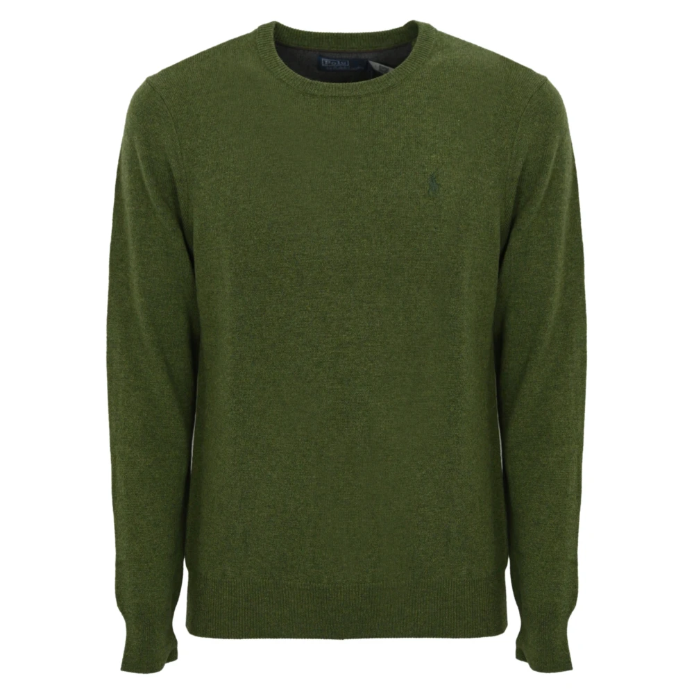 Polo Ralph Lauren Groene wollen trui lange mouw geborduurd Green Heren