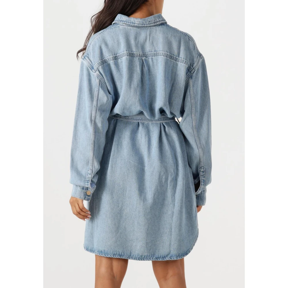 7 For All Mankind Blauwe Overhemdjurk voor Vrouwen Blue Dames