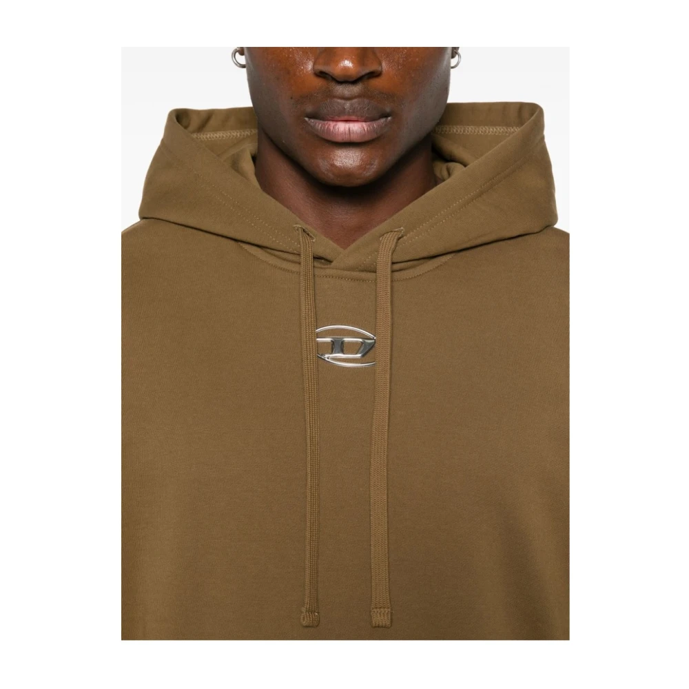 Diesel Stijlvolle Gebreide Hoodies Brown Heren