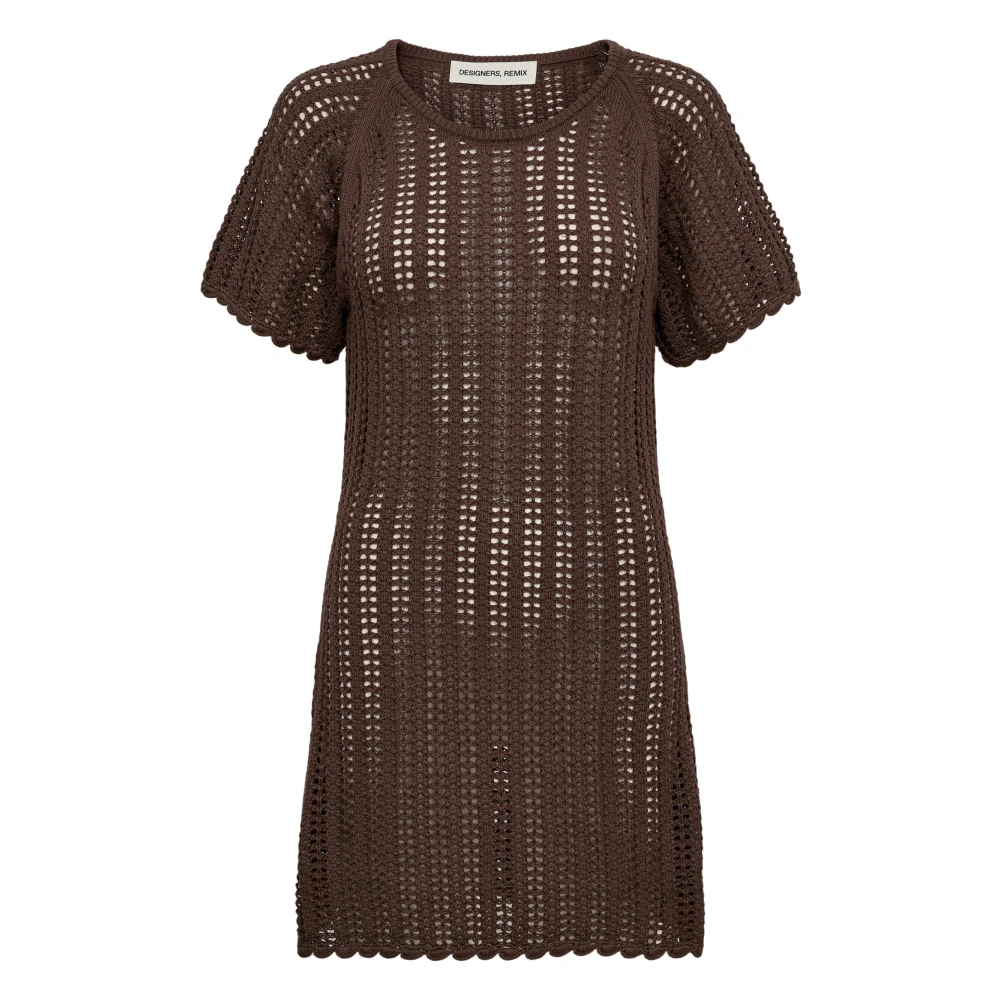 Designers Remix Knitted Dresses Brown Dames