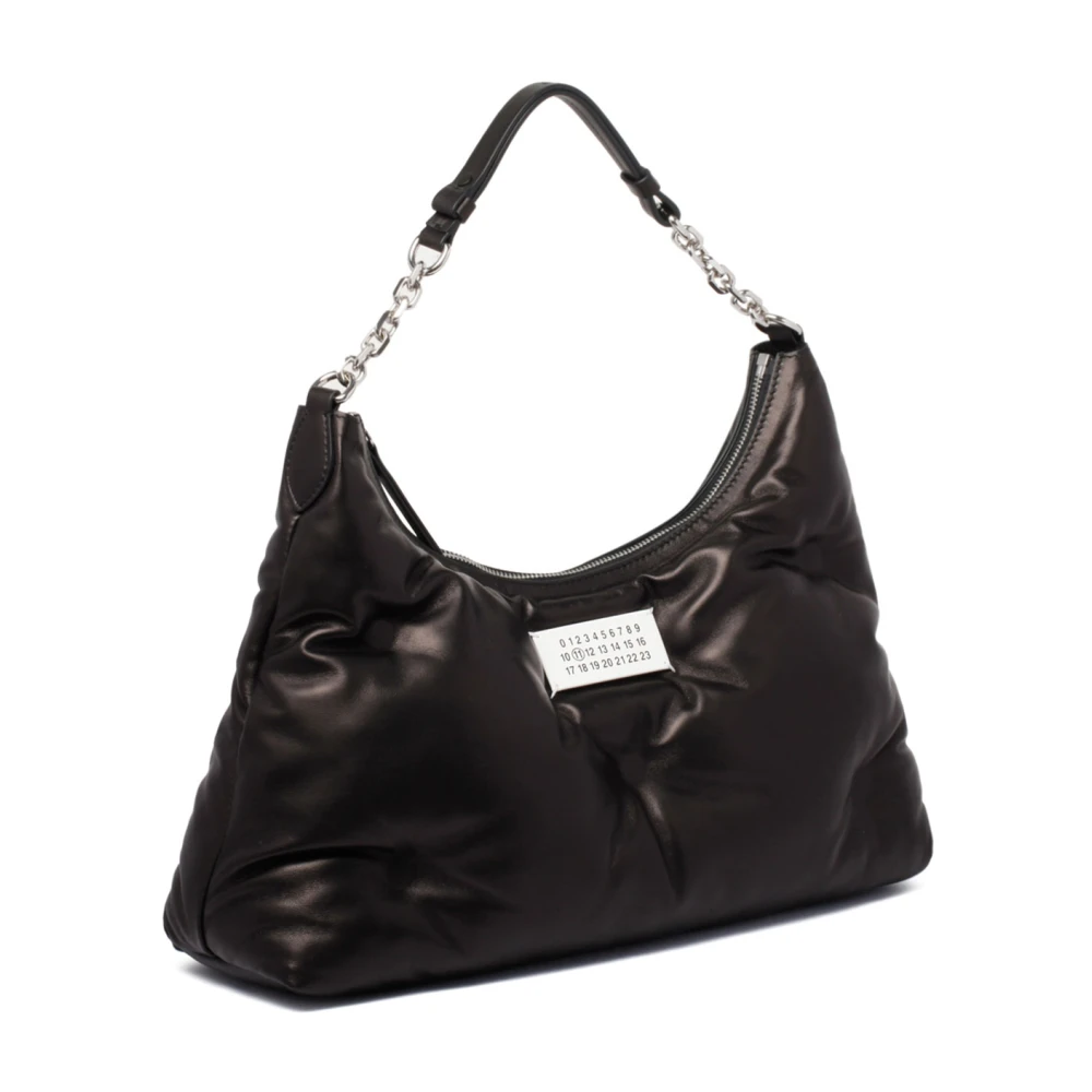 Maison Margiela Glam Slam Schoudertas in Zwart Black Dames