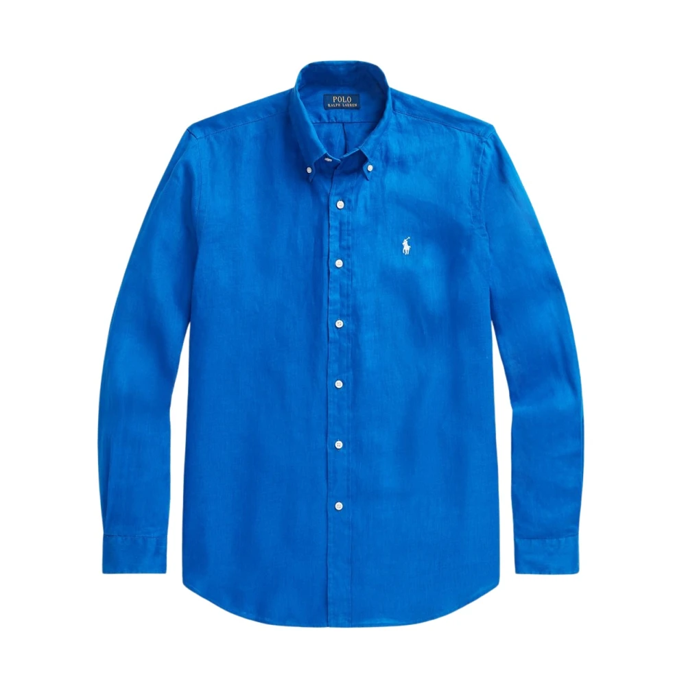 Polo Ralph Lauren Men's Blue Linen Shirt - Casual Shirts - Xs - Shirts